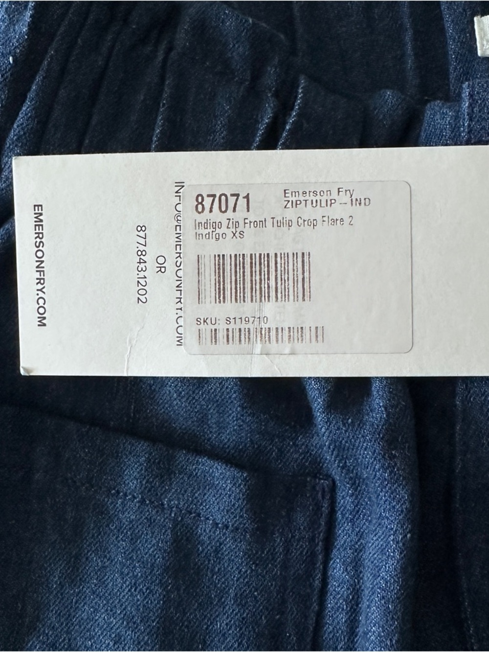NWT Emerson Fry Tulip Crop Flare - Picture 8 of 9